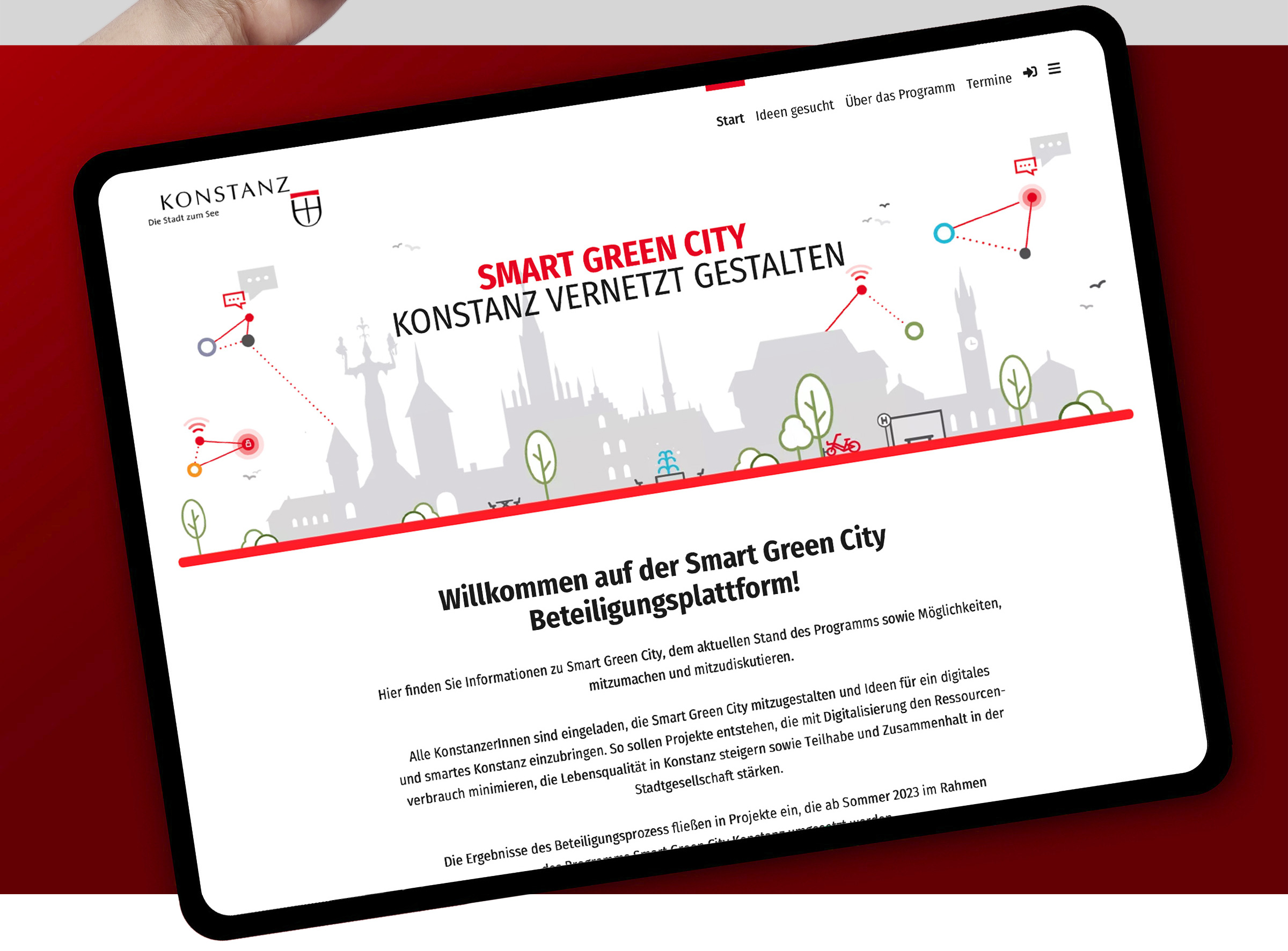 designstudio Eminent, SMART GREEN CITY KONSTANZ Web Design